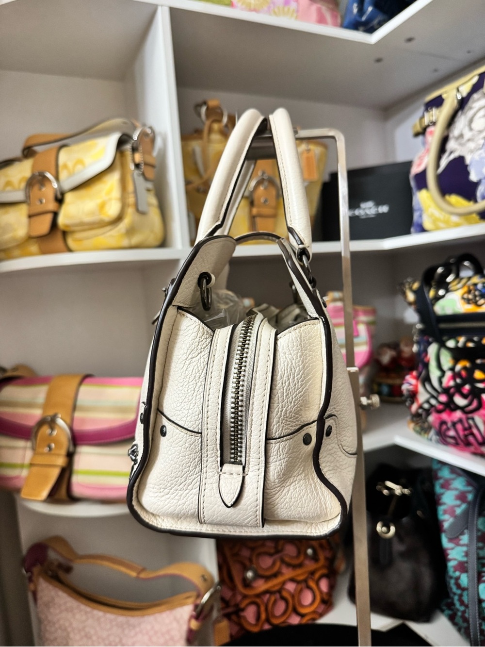 Coach Mercer 24 Satchel with Bandana Rivets - Picture 3 of 12